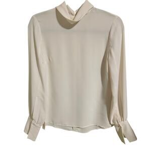 Billie The Label Cream Long Sleeve Blouse – Size XS